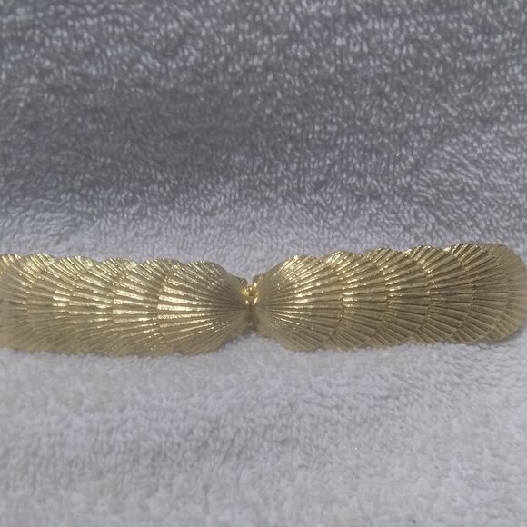Gold Narrow Stacked Sea Shell 2 Piece Wrap Buckle Women Mimi D N 1982 Great main image 7